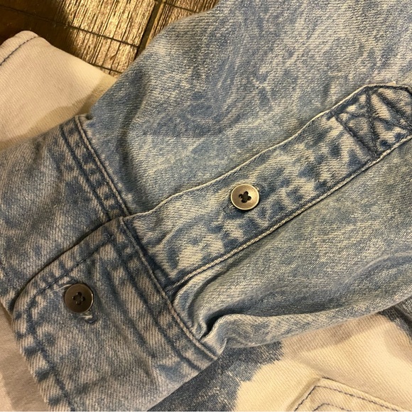 🌸 American Eagle Denim Hoodie Size XXL - Picture 6 of 8